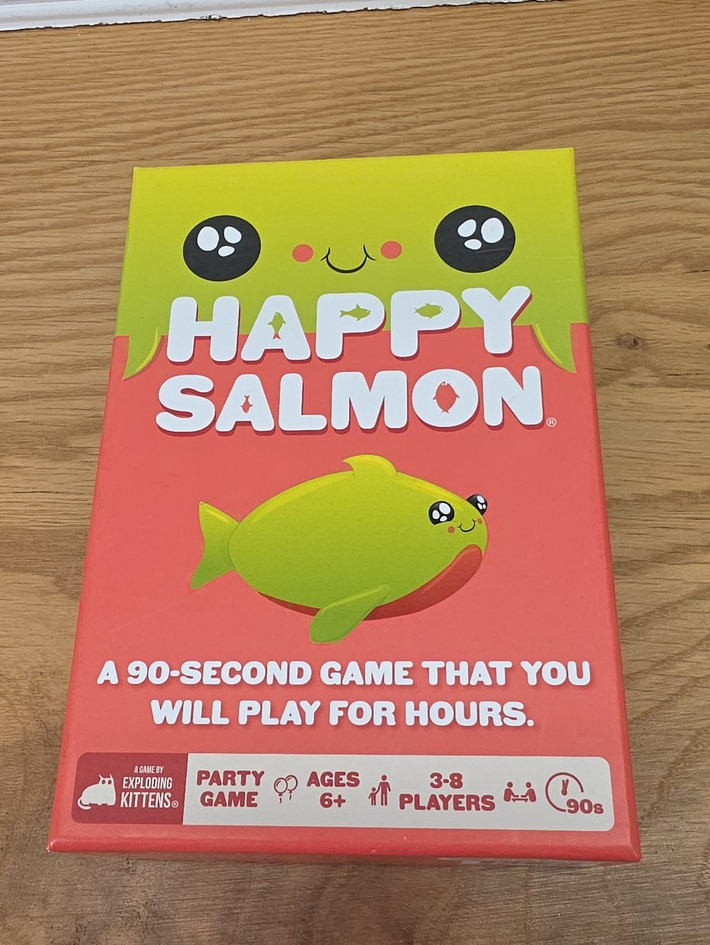 Happy Salmon Party Card Game - Coral & Lime
